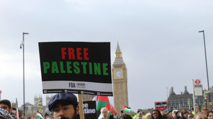 Marş pro-palestinian la Londra la aproape un an de la atacul Hamas din Israel