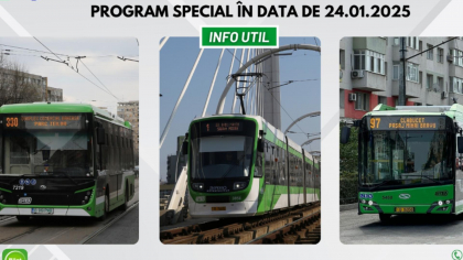 Cum circulă tramvaiele, autobuzele și troleibuzele din București pe 24 ianuarie, de Ziua Unirii. S-a anunțat un program special