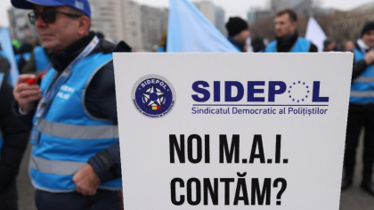 Ordonanţa trenuleţ scoate oamenii în stradă: PROTEST al sindicaliştilor din apărare, ordine publică şi siguranţă naţională, la Bucureşti - TRAFICUL, dat peste cap