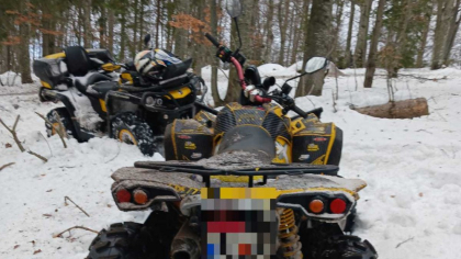 Cursă ilegală de tip off-road, întreruptă de jandarmii montani la Cavnic