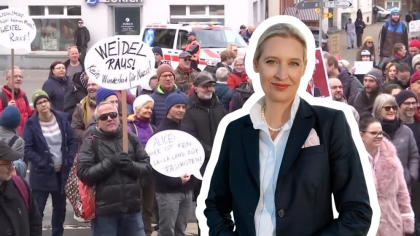 „Weidel, afară!” au strigat sute de elvețieni, împotriva candidatei la postul de cancelar al Germaniei. Alice Weidel, liderul AfD, nu locuiește în Germania, ea este stabilită într-un canton din Elveția