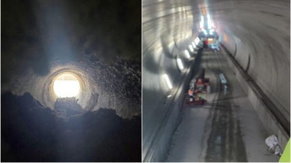 Primul tunel finalizat pe o autostradă din România, inaugurat astăzi. Irinel Scrioșteanu: E un eveniment istoric | Video