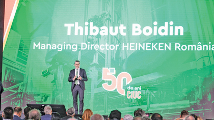 Thibaut Boidin, Heineken România: Piaţa berii şi-a revenit, are un avans de 1,2%. Afacerile Heineken cresc în 2024, dar nu vom avea o creştere de „double digits“. „Investim aproximativ 25 de milioane de euro pe an în businessul nostru din România.“