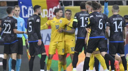 Liga Naţiunilor: România - Kosovo. Meciul a fost abandonat. Jucătorii naţionalei Kosovo nu s-au mai întors pe teren