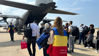 Alţi 69 de români au fost repatriaţi din Liban. În total, 212 români au revenit în ţară