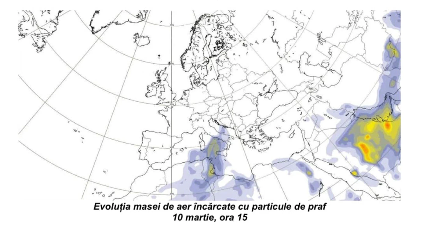 Nor de praf saharian deasupra României. Care sunt zonele afectate