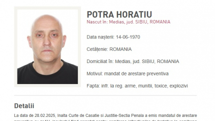 Mercenarul Horațiu Potra, fiul său și o rudă au fost dați în urmărire de Poliția Română