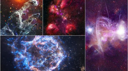 "Stâlpii Creației", fotografiați cu raze X. Telescopul spațial Chandra a dezvăluit misterele nevăzute ale Universului