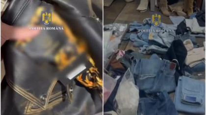 Percheziții la un magazin cu haine „de lux” de pe Calea Victoriei: Vindea fake-uri la preț de articole de brand