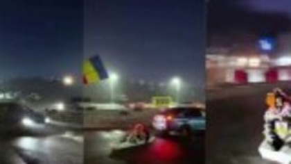 Scenă macabră în Iași. Un șofer a făcut drifturi cu sicriul legat de mașină. Cine se afla în coșciug. VIDEO