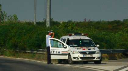 Şofer prins cu 226 km/h pe autostrada A4. Amendat şi fără permis pentru 4 luni