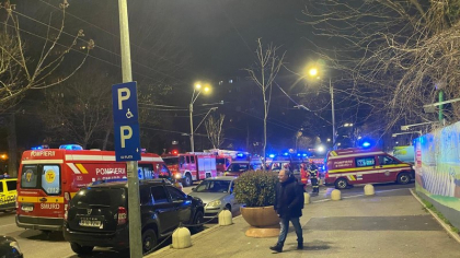 Incendiu la Spitalul Obregia din Capitală. 38 de pacienți ai unității medicale s-au autoevacuat