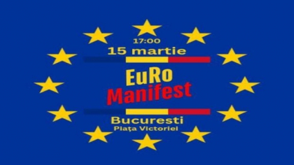 Miting pro european în București, în Piața Victoriei: „Răspunsul pașnic al cetățenilor simpli”