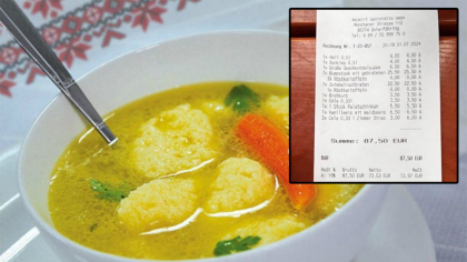 Câți bani a dat un român pentru o supă cu găluște, într-un restaurant din Germania, la Euro 2024: „Luați-vă mâncare de acasă, că aici e scumpă rău”